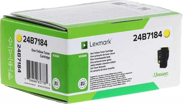 Toner Lexmark 24B7184 standard 6000 faqe e verdhë - 1