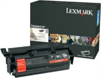 Toner Lexmark T650H80G, rendiment deri 24,000 faqe, e zezë