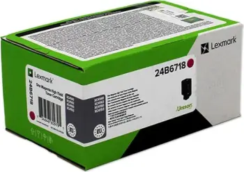 Toner, Lexmark 24B6718 kapacitet i lartë ~13,000 faqe, magenta
