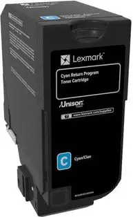 Toner Lexmark 74C20C0, 3000 faqe, Cyan, 1 copë