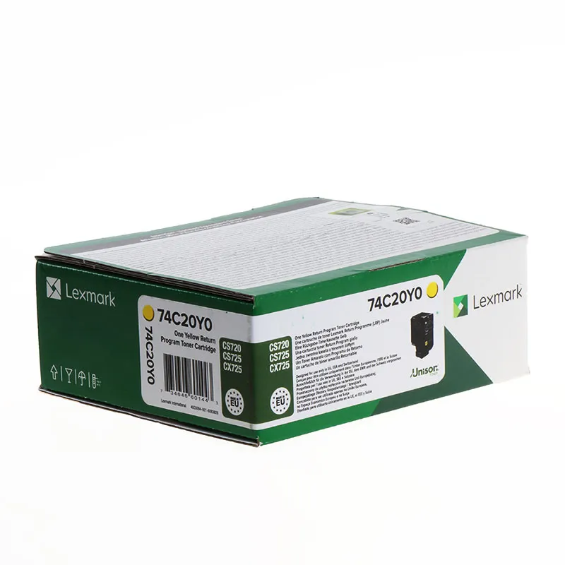 Toner Lexmark 74C20Y0, i verdhë - 1