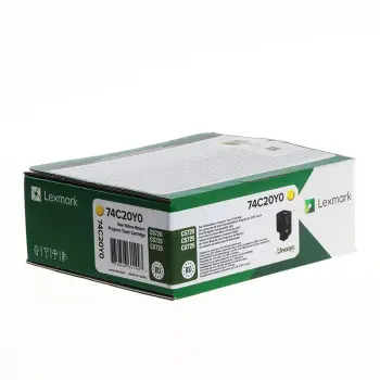 Toner Lexmark 74C20Y0, i verdhë