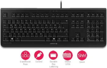 Tastierë CHERRY KC 1000, USB, e zezë