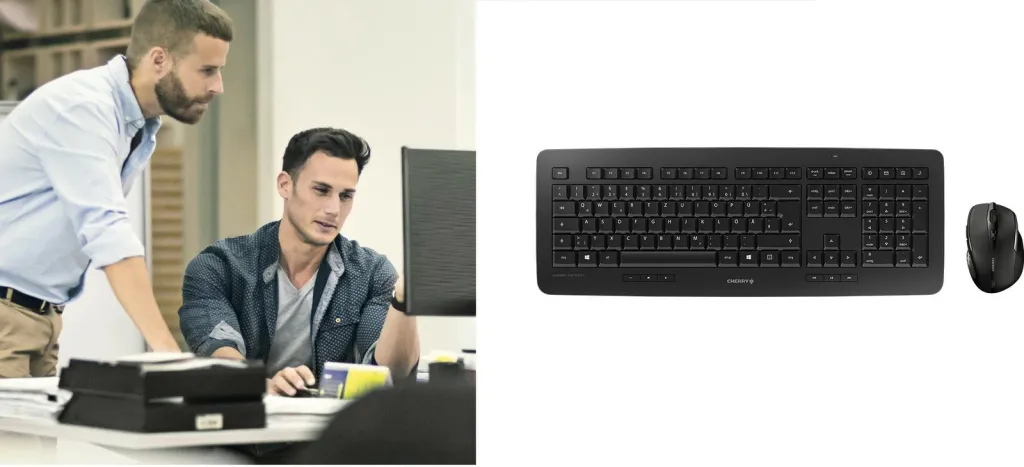 Set tastierë dhe maus CHERRY DW5100, QWERTZ gjerman, i zi - 2