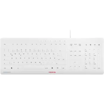 Tastierë CHERRY STREAM PROTECT, wireless, e bardhë