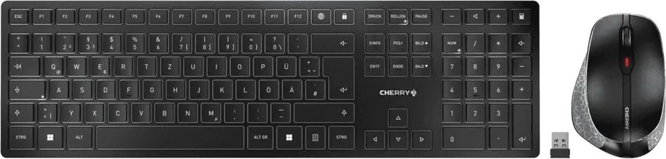 Set tastierë dhe maus CHERRY DW 9500 SLIM, e zezë - 1