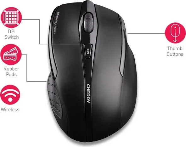 Maus Cherry MW, wireless, USB, i zi - 5