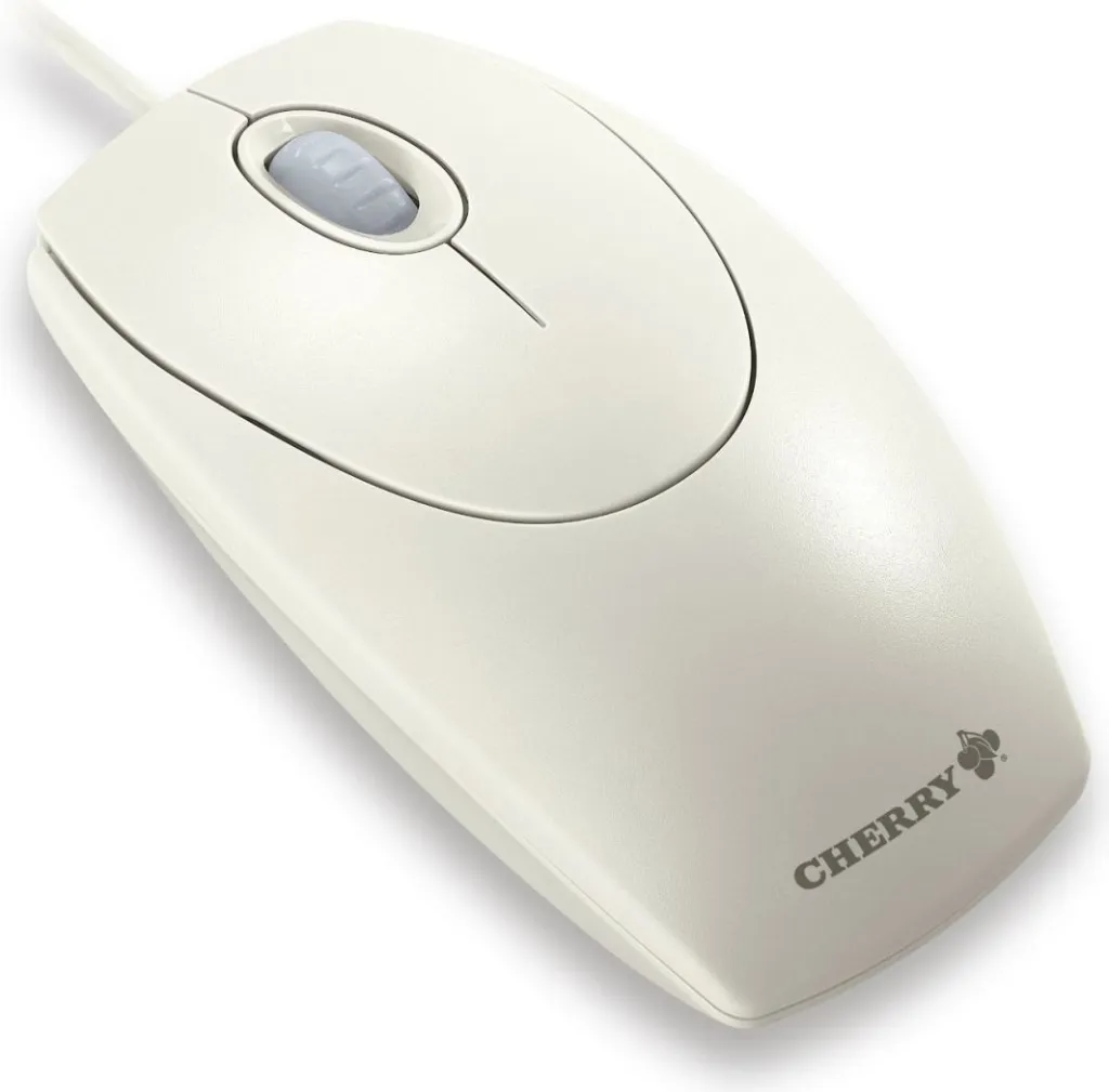 Maus Cherry M-5400, me kabllo, USB, i bardhë - 3