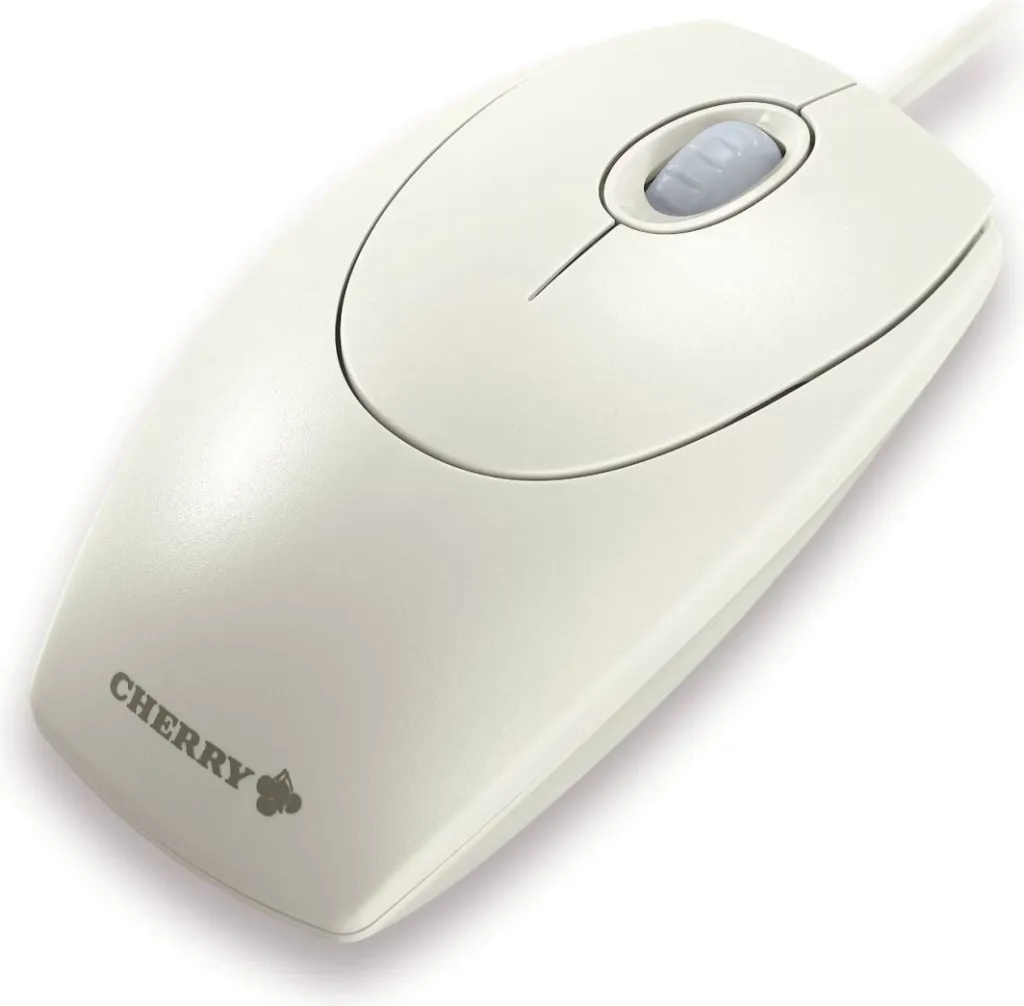 Maus Cherry M-5400, me kabllo, USB, i bardhë - 4