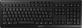 Tastierë Cherry Stream, wireless, CZ + SK, e zezë