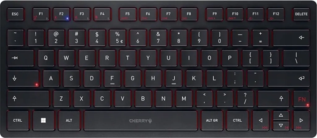 Tastierë Cherry, wireless, UK, e zezë - 1