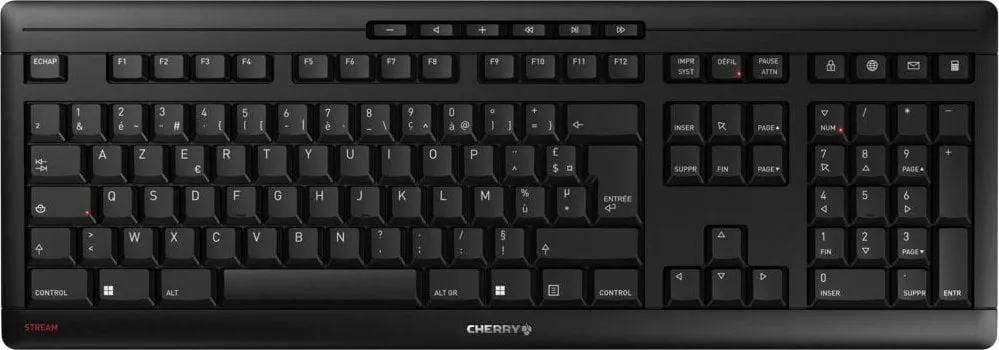Tastierë Cherry, wireless, FR, e zezë - 1