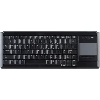 Tastierë me kabllo Contour ACTIVE KEY Industry 4.0 / Kompakte / Ultraflat / Me touchpad – Zezë