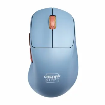 Maus CHERRY XTRFY M64 Wireless, 26000 DPI, Blu, Kafe, Turquoise