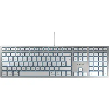 Tastierë CHERRY KC 6000C FOR MAC / me kabllo / USB / QWERTZ / argjendë