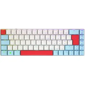 Tastierë Cherry MX-LP 2.1 Compact Wireless, mekanike, RGB LED, e bardhë