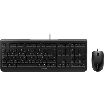 Tastierë dhe maus Cherry DC 2000, Full-size (100%), Wired, USB, QWERTZ, E zezë