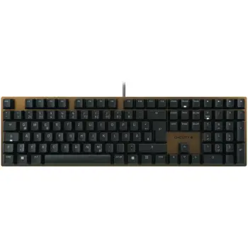 Tastierë mekanike Cherry KC 200 MX, QWERTZ, USB, Cherry MX Brown, e zezë, bronz