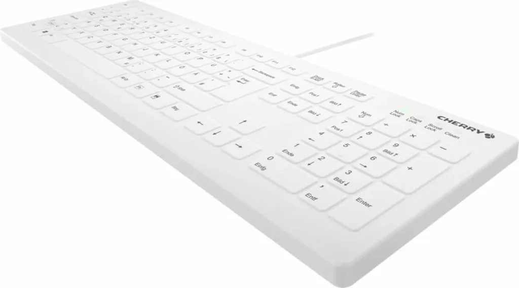 Tastierë mjekësore Cherry AK-C8112, Full-size, Wired, USB, IP68, Bardhë - 2