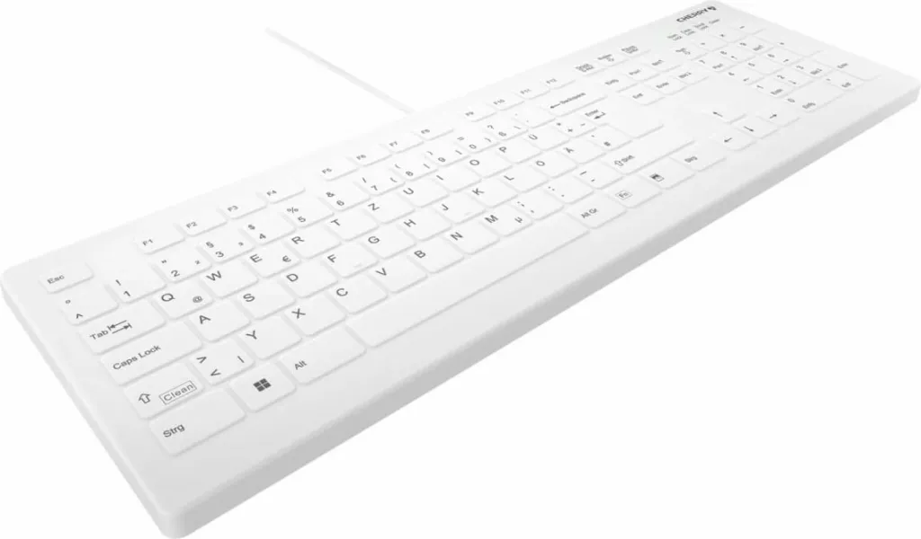 Tastierë mjekësore Cherry AK-C8112, Full-size, Wired, USB, IP68, Bardhë - 3