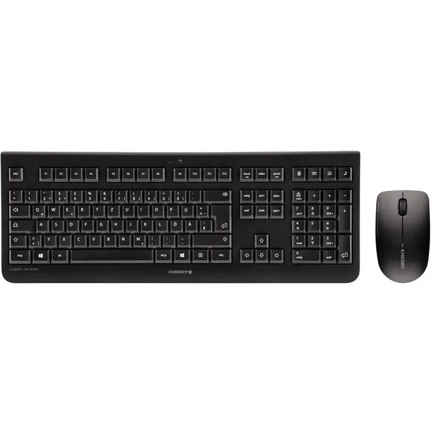 Combo (Tastierë & Maus) Cherry Desktop DW 3000 / AZERTY / pa kabllo / e zezë - 1