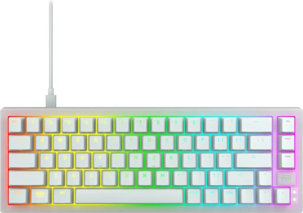 Tastierë Cherry XTRFY K5V2, US layout, MX Red, e bardhë, me kabllo - 1