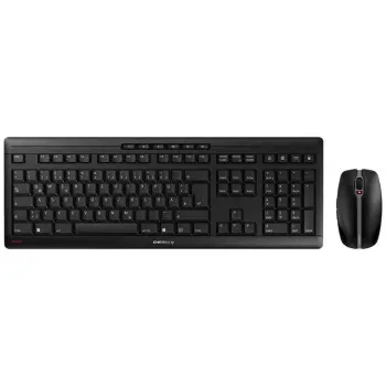 Combo (Tastierë & Maus) Cherry STREAM Desktop Recharge , QWERTZ DE, Zezë