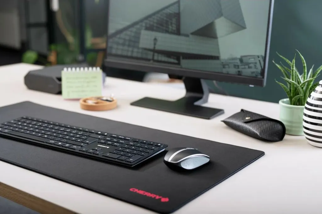 Tastierë Cherry KW 9100 SLIM, Wireless, RF Wireless + Bluetooth, QWERTY, Ngjyrë e zezë - 6