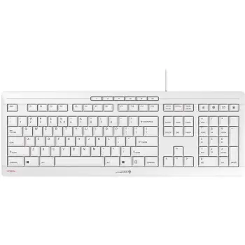Tastierë Me kabllo Cherry Stream JK-8500EU-0 USB QWERTY Keyboard – Bardhë
