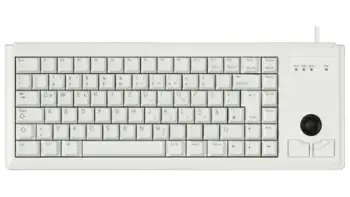 Tastierë Cherry G84-4400, AZERTY, me trackball, USB, 100%, gri