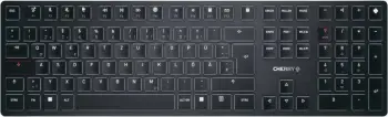 Tastierë mekanike Cherry KW X ULP, LED, QWERTZ, me kabllo & wireless, e zezë