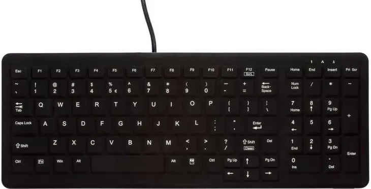 Tastierë Cherry Active Key AK-CB7000F, Full-size, Wired, USB, Membrane, QWERTZ, e zezë - 1