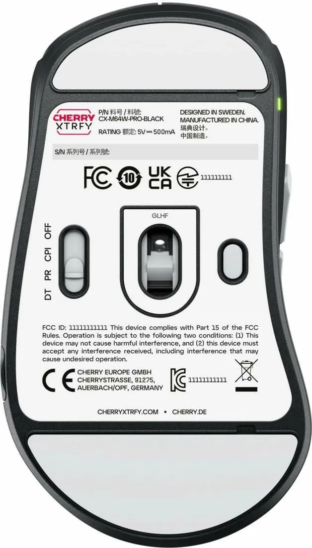 Maus CHERRY XTRFY M64 Pro Wireless, 26000 DPI, Ngjyrë e zezë, e argjendtë - 7