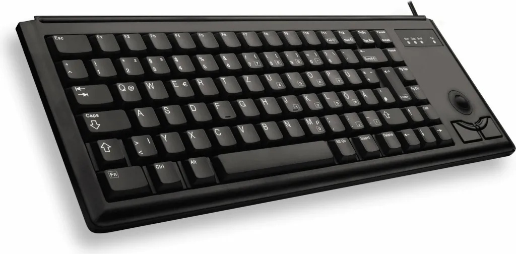 Tastierë mekanike Cherry G84-4400 me trackball, USB, QWERTY, e zezë - 3