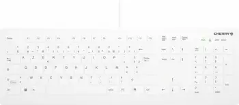 Tastierë mjekësore Cherry AK-C8112, AZERTY, e bardhë