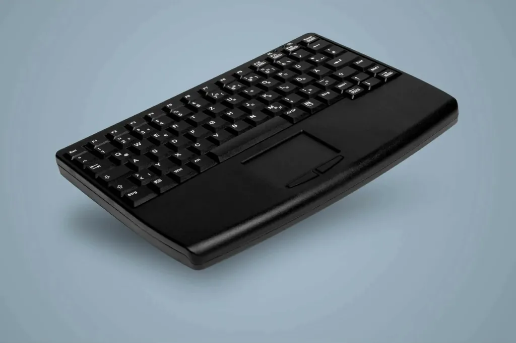 Tastierë mekanike Cherry AK-4450-GFU, Wireless, RF, me touchpad, e zezë - 2