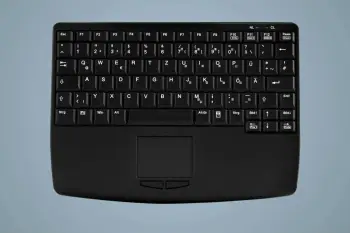 Tastierë mekanike Cherry AK-4450-GFU, Wireless, RF, me touchpad, e zezë