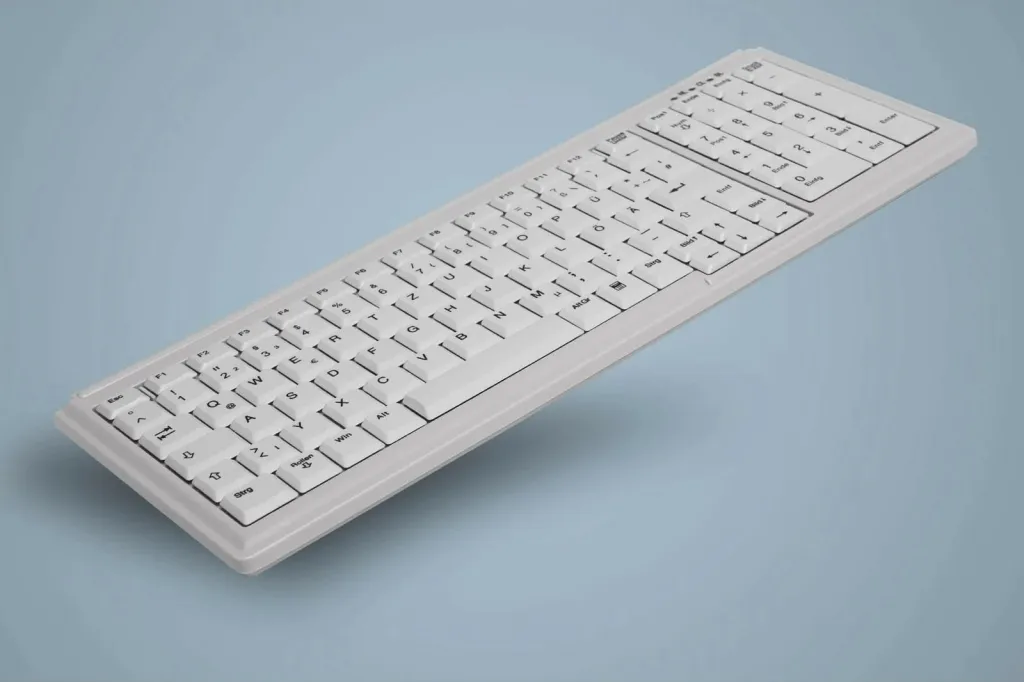 Tastierë Cherry AK-7000, me kabllo, USB, çelësa gërshërë, e bardhë - 2