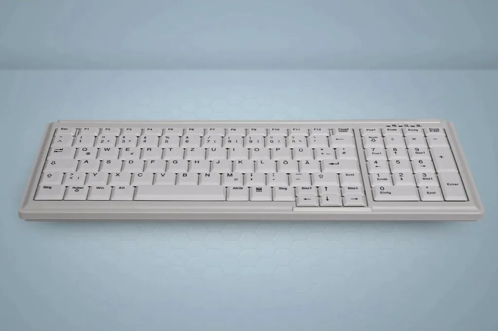 Tastierë Cherry AK-7000, me kabllo, USB, çelësa gërshërë, e bardhë - 3