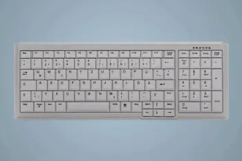 Tastierë Cherry AK-7000, me kabllo, USB, çelësa gërshërë, e bardhë