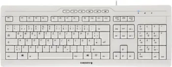 Tastierë Cherry STREAM 3.0, Full-size, Wired, USB, QWERTY, Gri