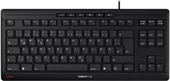 Tastierë Cherry STREAM KEYBOARD TKL, Wired, USB, Scissor key switch, QWERTZ, E zezë