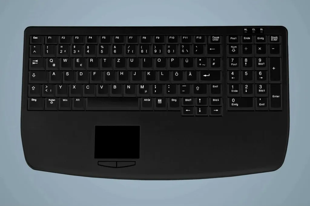 Tastierë Cherry AK-7410-G, me kabllo, PS/2, çelës gërshërë, e zezë - 1