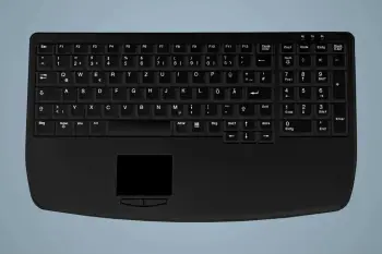 Tastierë Cherry AK-7410-G, me kabllo, PS/2, çelës gërshërë, e zezë