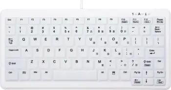 Tastierë Cherry AK-C4110F-U1-W/US, USB, QWERTY, e bardhë
