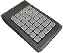 Tastierë mini Cherry AK-S100-UW-B/35, 35 taste të programueshme, USB, e zezë/argjendtë