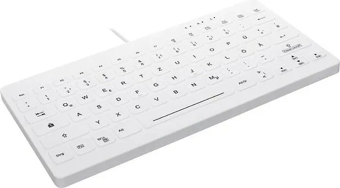 Tastierë Cherry AKTIVE KEY Hygiene Mini Ultraflat, stil notebook, e bardhë - 2