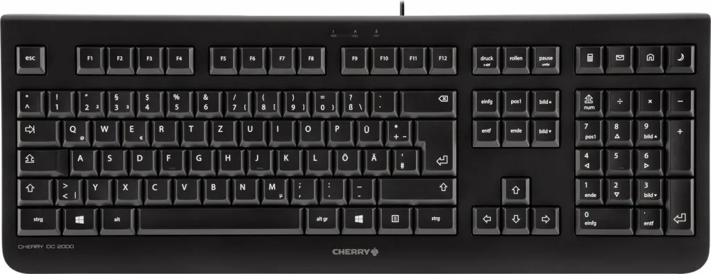 Tastierë mekanike Cherry DC 2000, USB, QWERTY, Maus i përfshirë, e zezë - 1