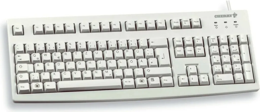 Tastierë Cherry G83-6105 LUNRD-0, USB, kyrilik, e bardhë - 1