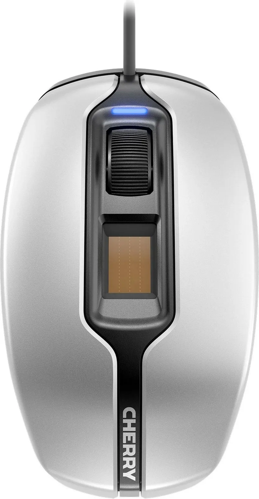 Maus Cherry MC 4900, USB, 1375 DPI, i zi/argjendtë - 1